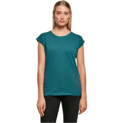 Immagine di Build Your Brand Ladies Extended Shoulder Tee Maglietta, Foglia di tè, 4XL Donna
