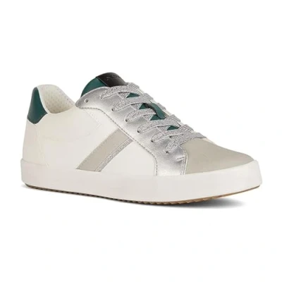 Immagine di Geox D Blomiee C, Scarpe da Ginnastica, Optic White Dk Green, 40 EU