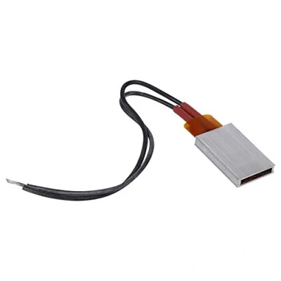 Immagine di PTC riscaldamento Element AC/DC 12V termostatica alluminio Shell piatto di ceramica del riscaldatore temperatura costante (Taglia : 80℃)