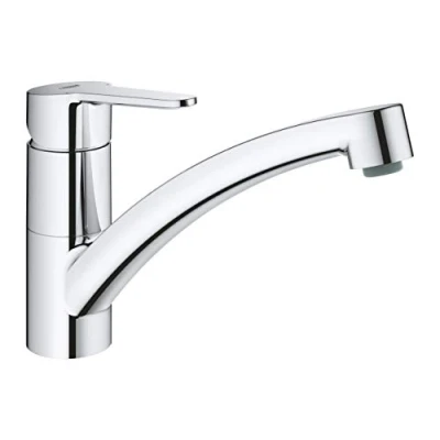 Immagine di Grohe BauEco Miscelatore Monocomando per Lavello da Cucina, Cromo