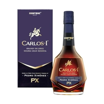 Immagine di Carlos I Pedro Ximénex, Brandy de Jerez Gran Riserva 40,3% Vol., Bottiglia da 700ml