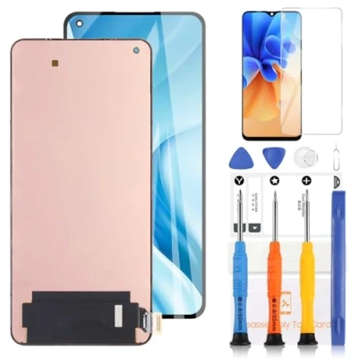 Immagine di OLED Schermo per Xiaomi Mi 11 Lite 4G M2101K9AG di Ricambio 5G M2101K9G/MI LCD Touch Digitizer Aessmbly Parti Riparazione con Strumenti(Nero)