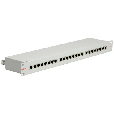 Immagine di Roline 24 Porte Patchpanel di rete 483 mm (19) CAT 5e 1 U Grigio