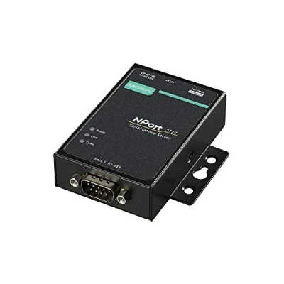 Immagine di Moxa NPort 5100 Series, 1 port RS 232 device server, 0 to 55C operating temperature