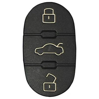 Immagine di Guscio Ricambio Protezione Silicone Portachiavi Accessori Ricambi Cover Copri Chiave Telecomando Auto 3 Tasti Compatibile Con Audi A1 A2 A3 A4 A6 A8 Q5 Q7 TT (TASTI, TASTI)
