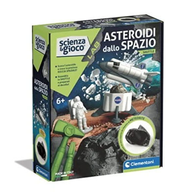 Immagine di Clementoni Scienza e Gioco Lab Kit di Lancio asteroide da Scavare, playset Shuttle con Astronauta, Laboratorio scientifico 6 Anni, Spazio, Made in Italy, Multicolore, Medio, 19284