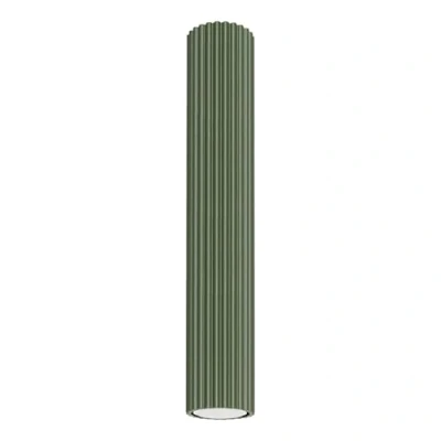Immagine di Sollux Lighting Lampada Da Soffitto Faretto In Alluminio 1 Paralume 6,5 x 40 cm Karbon Verde Oliva