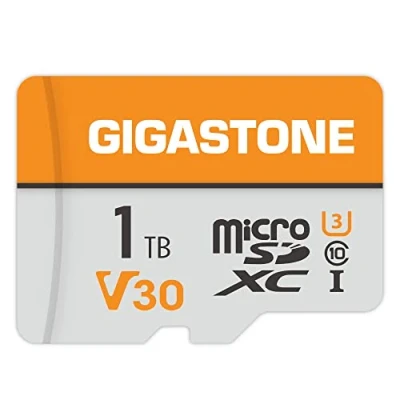 Immagine di GIGASTONE 1 TB Scheda di Memoria, 4K Video Pro, Velocità fino a 140/100 MB/s, per Gopro, DJI, Drone, Insta360, Dashcam, Video, U3 V30 C10, MicroSDXC con Adattatore