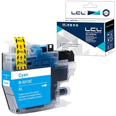 Immagine di LCL Cartucce d&#039;inchiostro Compatibile LC 3213 LC3213 3213C LC3213C (1Ciano) Sostituzione per Brother DCP J770 J772DW J774DW MFC J890DW J895 J497DW J572DW J491DW