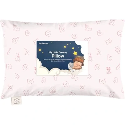 Immagine di Cuscino per Bambini con Federa Cuscini in Cotone Biologico Dormire, Bambini, da Viaggio, Piccoli 2 a 5 Anni (Up &amp; Away)