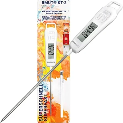 Immagine di 1 termometro da cucina (digitale) veloce per cibo e bevande (da 50 C a +300 C) BMUT KT 2, carne, tè, acqua, barbecue