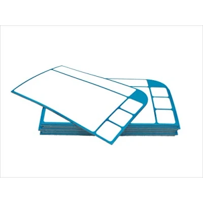 Immagine di SMILEYBOARD Biglietti per appunti magnetici e lavabili Scrum Board, Kanban Lavagna &amp; Co. 10 pezzi blu