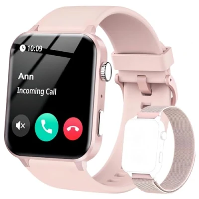 Immagine di IOWODO Smartwatch Uomo Donna,Orologio Fitness con Chiamate,1.85&quot; Smart Watch Monitor del SpO2/ Sonno,24H Cardiofrequenzimetro,100 modalità Sportive,Fitness Tracker per Android iOS