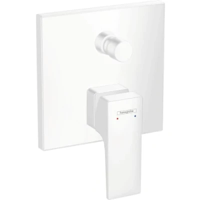 Immagine di hansgrohe Metropol Miscelatore monocomando vasca ad incasso con maniglia a leva in accordo la norma EN1717, bianco opaco, 32546700