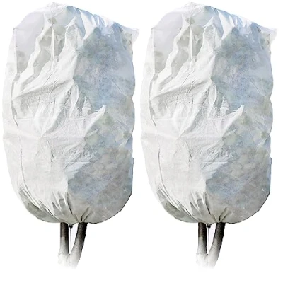 Immagine di com four® 2X Copertura per la Protezione delle Piante con Cordino Pile a Telaio Freddo in Estate e Inverno Vello da Giardino (02 Pezzi Bianco 198x132cm)
