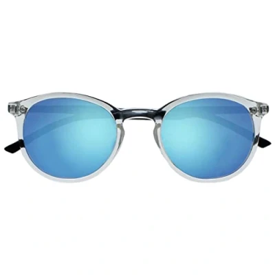 Immagine di Opulize Met Grande Comodo Chiaro Nero Braccia Lente A Specchio Blu Uomo Donna Lettori Sole Occhiali Da Lettura UV400 S60 C +1,00