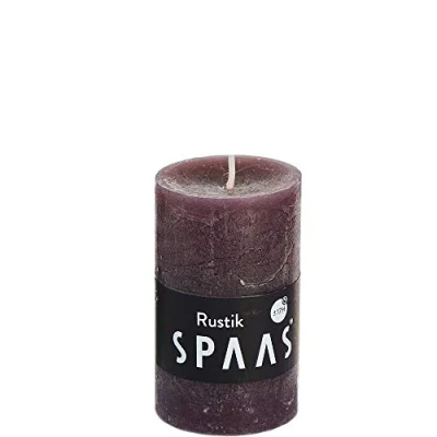 Immagine di Spaas, Marrone Caldo 12 Candele cilindriche rustiche Non profumate, 48, 17 Ore, Cera di paraffina, D 48 mm x H 80