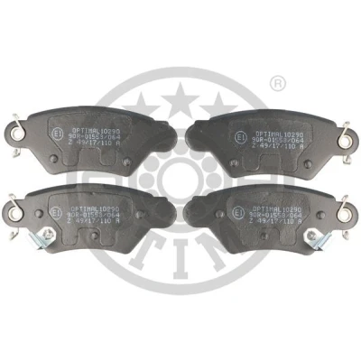 Immagine di OPTIMAL BP 10290 Kit pastiglie freno Assale posteriore con segnalatore acustico usura OPEL: Zafira A, Astra G Caravan, CC