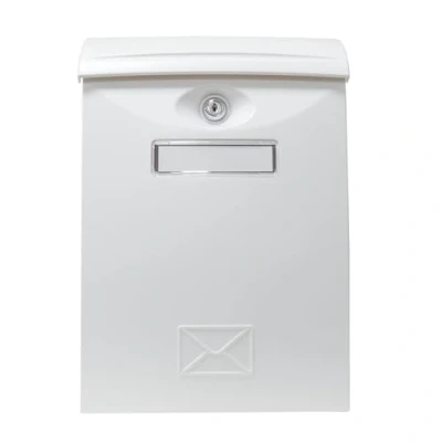 Immagine di Amig Cassetta delle lettere esterna modello 7 Design moderno e attuale plastica ad alta resistenza Facile installazione Privacy sicurezza, bianco,
