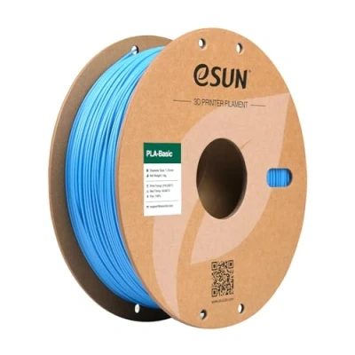 Immagine di eSUN Filamento PLA 1,75 mm, di Basic per stampanti 3D Precisione dimensionale +/ 0,05 bobina da 1 kg (2,2 libbre) veloce 3D, Azzurro