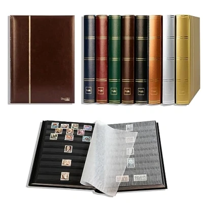 Immagine di Prophila Leuchtturm classificatori 60 Pagina Pagine Nere, Marrone Colori