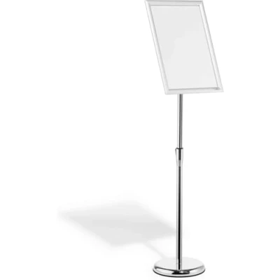 Immagine di Durable 479923 Supporto da pavimento per info con telaio pieghevole in alluminio 1 x DIN A3 250 mm 1290 pz.