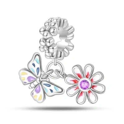 Immagine di LNQOBU ciondoli in argento sterling 925 per braccialetti e tartarughe, musicali, gioielli regalo donne ragazze, Zirconia cubica