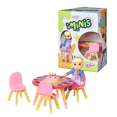Immagine di BABY born Minis Playset Buon compleanno Lea 906170 Bambola di 7 cm con accessori e corpo mobile per un gioco realistico Adatto a bambini dai 3 anni in su