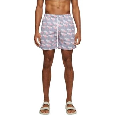 Immagine di Urban Classics B T Pattern Shorts da mare, Uomo, Taglia: 4XL, Pink
