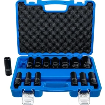 Immagine di Juego de llaves vaso impacto hexagonal entrada 12,5 mm (1/2&quot;) 10 32 14 piezas
