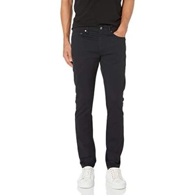 Immagine di Amazon Essentials Pantaloni in Twill Elasticizzati con 5 Tasche Skinny Uomo, Nero, 35W / 30L