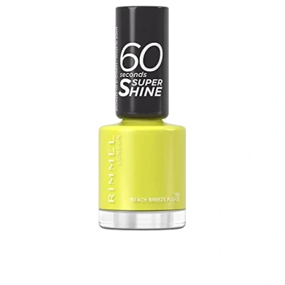 Immagine di Rimmel 60 seconds Super Shine Smalto unghie 155 Beach Breeze Please giallo limone acid lime