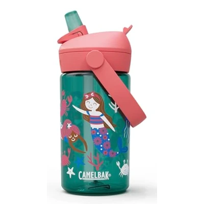 Immagine di CAMELBAK Thrive FLIP Paglia BAMBINI BOTTIGLIA CON Tritan Renew, Drinkware, Mermaid Friends, 400 ml