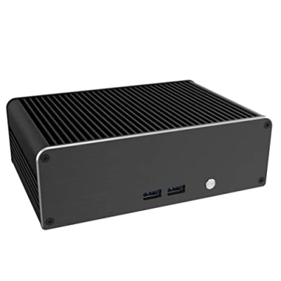 Immagine di Akasa Newton CTN, per Intel® NUC Core™ i3 di 11a generazione (Tiger Canyon), Custodia compatta in alluminio senza ventole da 1,06 litri, Supporta SSD M.2 e montaggio VESA, A NUC75 M1B