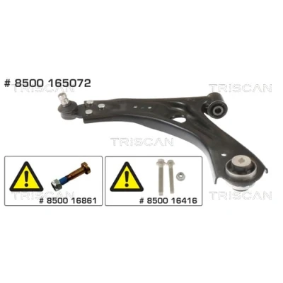 Immagine di TRISCAN 8500 165072 Braccio oscillante, Sospensione ruota con snodo portante/di guida, cuscinetto in gomma trasversale oscillante 21