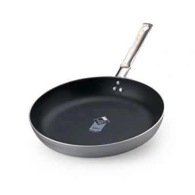 Immagine di Pentole Agnelli FAMA11BBSEL36 Padella Svasata Bassa con Manico, Alluminio antiaderente, 36 cm, Argento