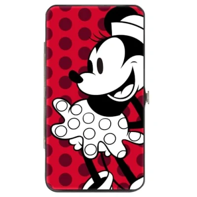 Immagine di Buckle Down Portafoglio da donna con cerniera, Minnie Mouse, 17,8 x 10,2 cm, cerniera Mouse