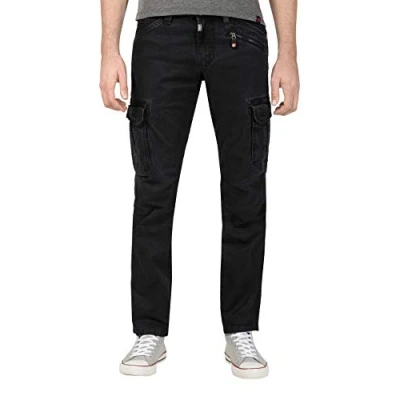 Immagine di Timezone Regular Bentz Pantaloni, Nero (Caviar Black 9151), W32/L34 (Taglia Produttore: 32/34) Uomo