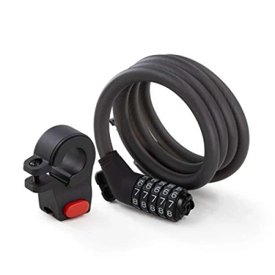 Immagine di Segway Ninebot Lucchetto con password, forte nucleo interno intrecciato cavo in acciaio per una maggiore protezione, include fibbia cuscinetto gomma antiscivolo