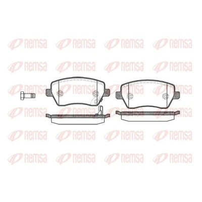 Immagine di REMSA 0987.11 Kit pastiglie freno Assale anteriore con contatto segnalazione usura foglio adesivo accessori SUZUKI: SWIFT 3, Splash