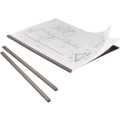 Immagine di Durable 294201 Duragrip, sistema di rilegatura per documenti non perforati, f.to A4, capacità 15 fogli, nero, confezione da 1 set