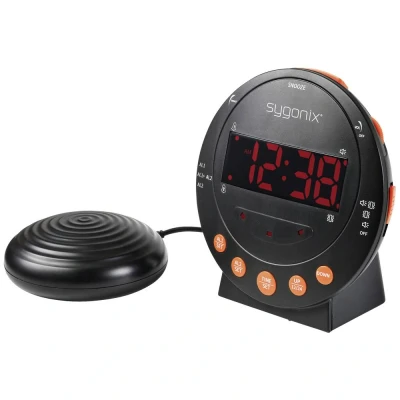 Immagine di Sygonix SY 5266562 Elettronico Sveglia Nero Fluorescente numeri Timer 2 tempi