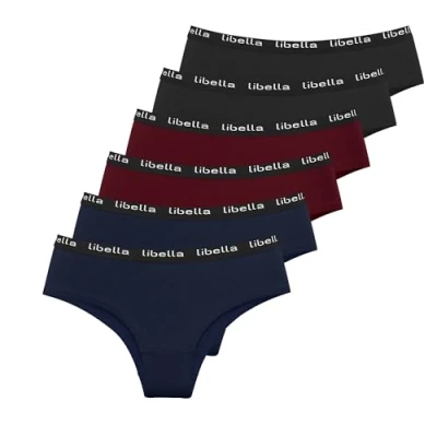 Immagine di Libella Mutande Donna Cotone Slip Elasticizzato Traspirante Confortevole Intimo Pacco da 6 3411 B S
