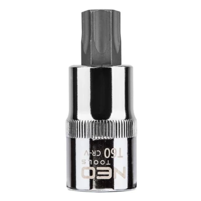 Immagine di NEO TOOLS 08 758 Serie di bussole 1/2 T60 Acciaio al cromo vanadio, per utensili Torx interno
