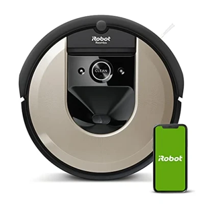 Immagine di iRobot® Roomba® i615840 Robot aspirapolvere con due spazzole in gomma per tutti i pavimenti, ideale gli animali domestici, impara, mappatura e si adatta alla tua casa Assistente vocale