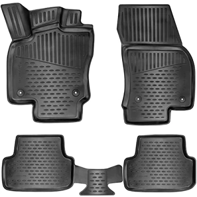 Immagine di Set di tappetini in gomma 3D per Skoda Scala dal 2019 bordo extra alto 5 cm