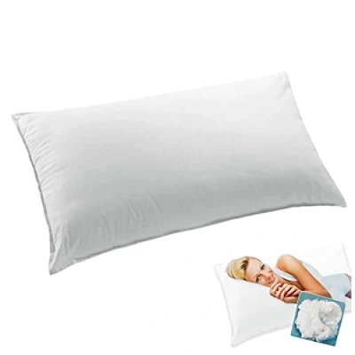 Immagine di emmevi Cuscino Letto Guanciale Federa Microfibra Morbido Anallergico Poggiatesta Lavabile Mod.GUANCIALE_VIP
