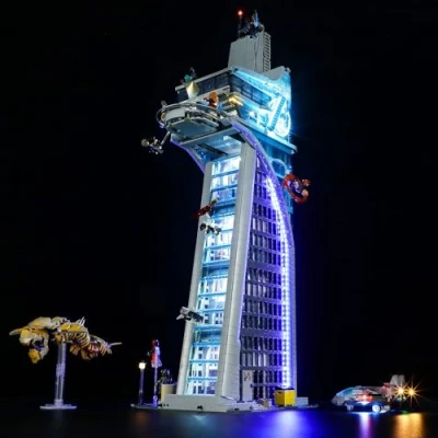 Immagine di YEABRICKS Luce LED per Lego 76269 Marvel Avengers Tower Building Blocks Modello (Lego Set NON incluso)