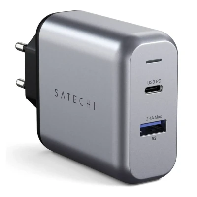 Immagine di Satechi ST MCCAM EU Caricatore per smartphone USB 3.0, C® 30 W Antracite