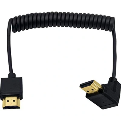 Immagine di Duttek cavo HDMI 4 K, a HDMI, spirale, estensore maschio maschio, per TV Stick 3D e 4K Ultra HD 2.0 di estensione (HDMI Extender) (1,2 m)